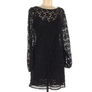 Laundry by Shelli Segal Black Lace longsleeve